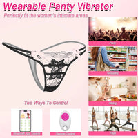 APP Remote Control Bluetooth Vibrating Panty - Waterproof Silicone Mini Stimulator with 11 Modes for Couples' Pleasure