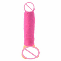 Realistic Silicone Dildo | Smooth Simulation Toy for Women | 3 Colors