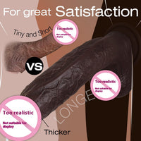 Dual-Density Liquid Silicone Realistic Dildo | Ultra-Soft Lifelike Feel