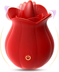Rose Tongue Licking Vibrator for Women | Electric Silicone Oral Stimulator