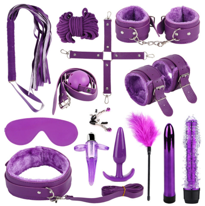 BDSM Leather & Plush Binding Suit | Complete Couples Restraint Kit