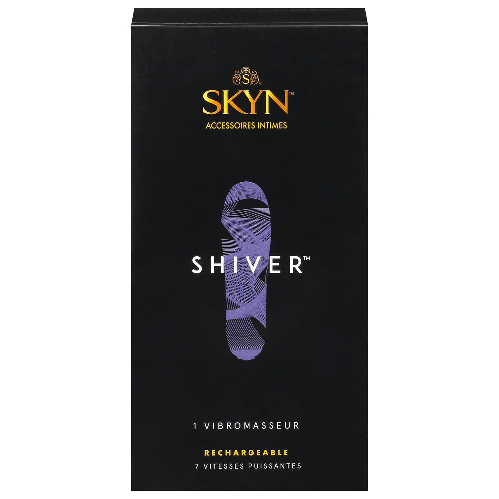 SKYN Shiver Bullet Massager with 7 Speed Settings - Purple