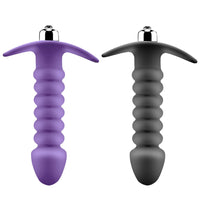 10-Frequency Silicone Vibrating Massager for Women | Black & Purple