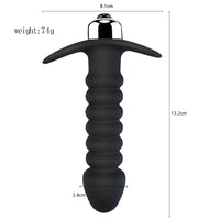 10-Frequency Silicone Vibrating Massager for Women | Black & Purple