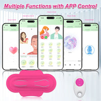 APP Remote Control Bluetooth Vibrating Panty - Waterproof Silicone Mini Stimulator with 11 Modes for Couples' Pleasure