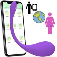 APP-Controlled Bluetooth Vibrating Bullet for Women - Portable Sexual Pleasure Stimulator and Personal Massager for Couples